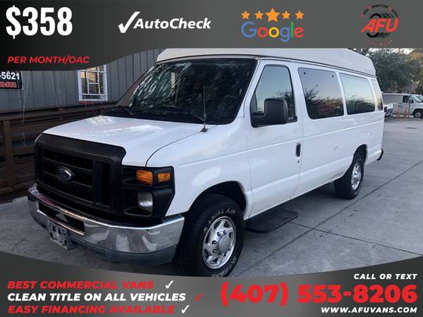 358/mo - 2010 Ford E250 E 250 E-250 Cargo Extended Van 3D 3 D 3-D for sale in Kissimmee, FL