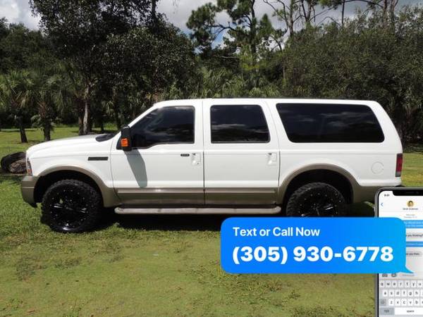 2005 Ford Excursion 137 WB 6.0L Eddie Bauer 4WD CALL / TEXT (3 for sale in Miami, FL – photo 2
