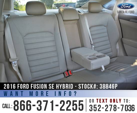 2016 FORD FUSION SE HYBRID *** Bluetooth, Backup Camera, SYNC, Sedan * for sale in Alachua, FL – photo 16