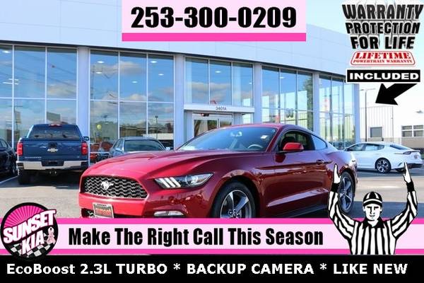 2015 Ford Mustang 2.3L I4 Coupe WARRANTY 4 LIFE for sale in Auburn, WA
