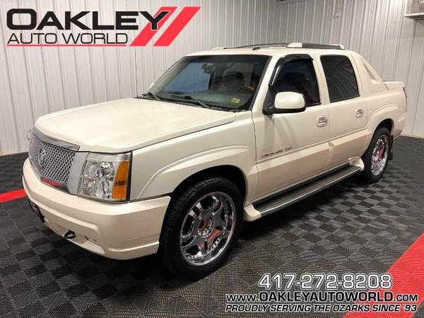 2003 Caddy Cadillac Escalade EXT Sport Pickup AWD pickup White for sale in Branson West, MO