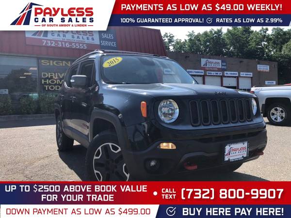 2015 Jeep Renegade Trailhawk FOR ONLY 352/mo! - - by for sale in south amboy, NJ