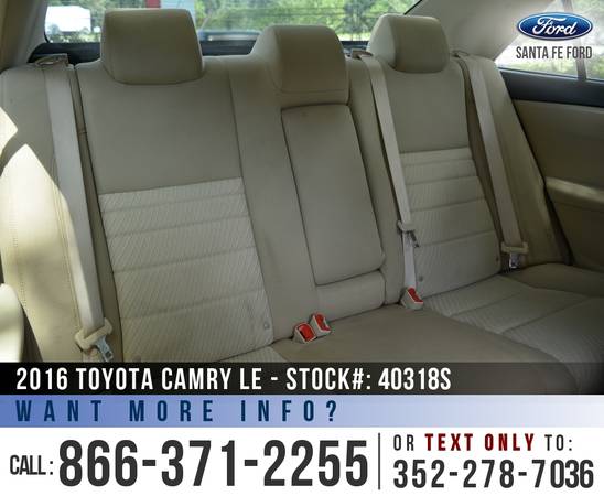 *** 2016 Toyota Camry LE *** Camera - Bluetooth - Tinted Windows -... for sale in Alachua, FL – photo 18