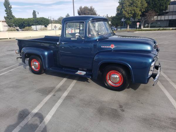 1956 ford f100 big window f 100 pickup truck v8 overdrive rare for sale in Whittier, CA – photo 19