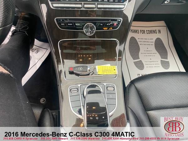 2016 MERCEDES-BENZ C-CLASS C300 4MATIC EVERYONE APPROVED! - cars & for sale in NEWARK, NY – photo 15