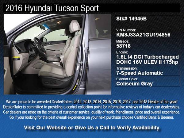 ~14946B- 2016 Hyundai Tucson Sport INSPECTED AND CERTIFIED 16 suv for sale in Scottsdale, AZ – photo 2
