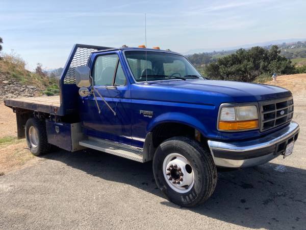 1996 Ford F-Super duty 7 3L Powerstroke diesel flatbed truck - cars for sale in Napa, OR