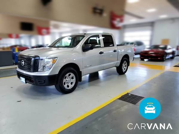 2019 Nissan Titan Crew Cab S Pickup 4D 5 1/2 ft pickup Silver - -... for sale in Buffalo, NY – photo 3