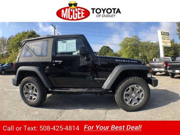 2015 Jeep Wrangler Rubicon hatchback Black Clearcoat for sale in Dudley, MA