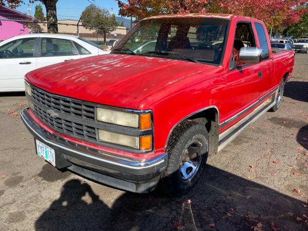 1993 Chevrolet 1500 Extra Cab Pickup - cars & trucks - by dealer -... for sale in Springfield, OR