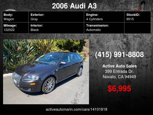 2006 Audi A3 w/Sport Pkg, Well Maintained! Excellent Condition! for sale in Novato, CA – photo 19