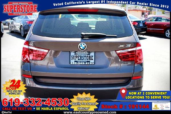 2014 BMW X3 XDRIVE28I SUV-EZ FINANCING-LOW DOWN! for sale in El Cajon, CA – photo 4