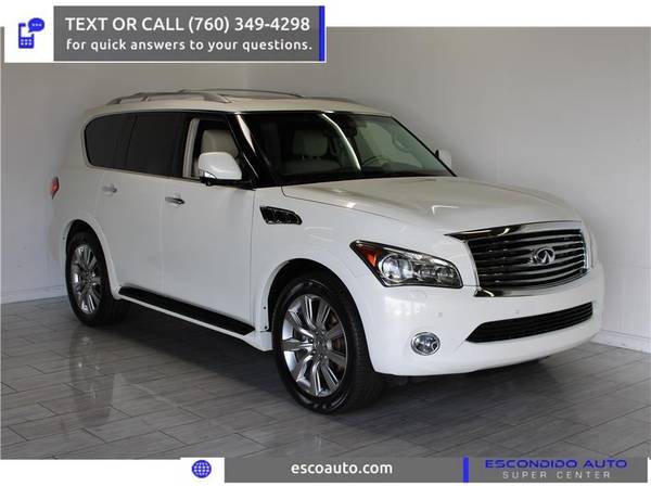 2013 INFINITI QX56 - GOOD/BAD/NO CREDIT OK! - cars & trucks - by... for sale in Escondido, CA