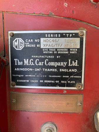 1954 Mg Tf Same owner since 1958 for sale in Los Angeles, CA – photo 17