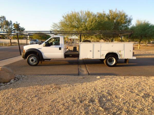 2007 FORD F450 XL SERVICE BODY, UTILITY BED WORK TRUCK W/LADDER RACK for sale in Phoenix, CA – photo 2