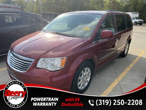 Certified 2015 Chrysler Town & Country Touring Deep Cherry Red Cry for sale in Cedar Falls, IA – photo 2