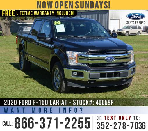 2020 Ford F150 Lariat 4WD Ecoboost Engine, SiriusXM, Cruise for sale in Alachua, AL