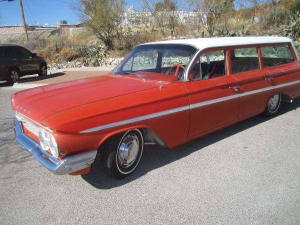 1961 chevy Station Wagon parkwood for sale in El Paso, CA