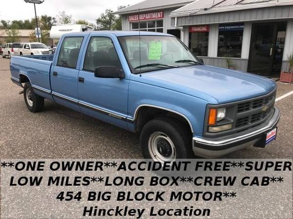 1997 Chevrolet C/K 3500 Series Crew Cab Long Box Low Miles Mint! for sale in Hinckley, MN