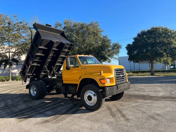 1996 Ford F-800 Dump Truck Yellow - - by dealer for sale in West Palm Beach, FL – photo 22