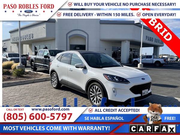 2021 Ford Escape Titanium Hybrid - - by dealer for sale in Paso robles , CA