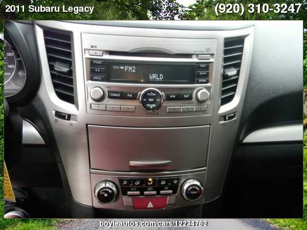 2011 Subaru Legacy 2.5i Premium AWD 4dr Sedan CVT with for sale in Appleton, WI – photo 12