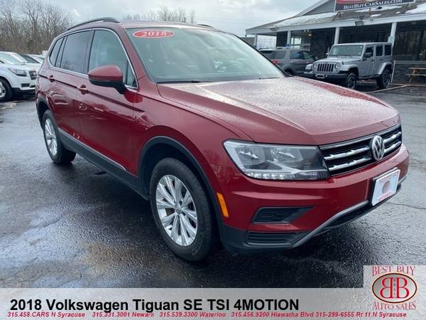 2018 VOLKSWAGEN TIGUAN SE TSI 4MOTION EVERYONE APPROVED - cars & for sale in NEWARK, NY