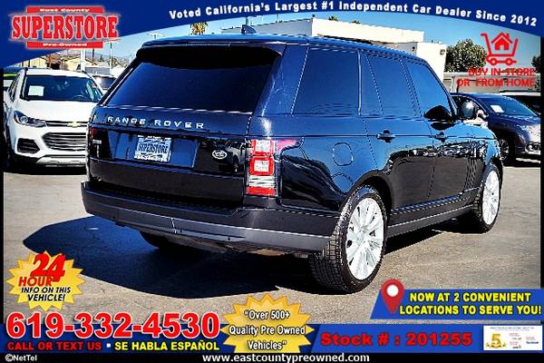 2017 LAND ROVER RANGE ROVER 5.0L V8 SUPERCHARGE-EZ FINANCING-LOW... for sale in El Cajon, CA – photo 9