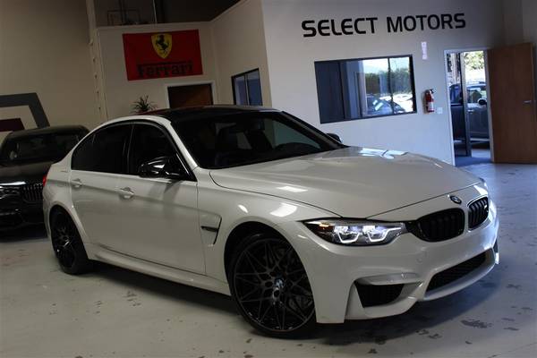 2018 BMW M3 COMPETITION PK WHITE.NAV/iPOD/USB/444HP/WARRANTY/17K MLS for sale in SF bay area, CA – photo 14