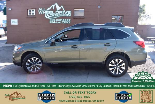 2017 Subaru Outback 2 5i Limited, Low Miles Only 55k mi/Loaded for sale in Denver , CO