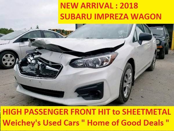 2018 Subaru Impreza Wgn. * VERY EASY FIX * BUDGET PRICE * Rebuildable for sale in Fenelton, PA