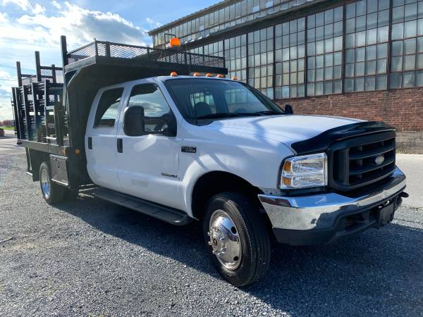 2001 Ford F-550 Crew Cab 7 3L Powerstroke Stakebody Flatbed Truck for sale in Lebanon, PA – photo 7