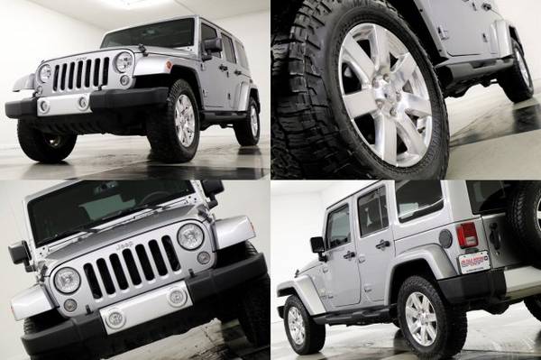 *LIKE NEW Silver WRANGLER 4WD* 2015 Jeep *CHROME RIMS & BLUETOOTH* for sale in Clinton, KS
