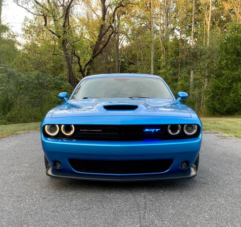 15 Dodge Challenger Srt 392 6 4l 6 Speed In The B5 Blue Wow For Sale In Stokesdale Nc Classiccarsbay Com