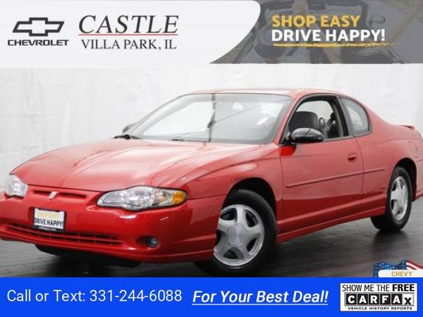 2000 Chevy Chevrolet Monte Carlo SS coupe Torch Red for sale in Villa Park, IL