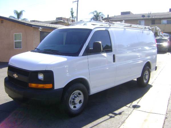 2009 Chevy Express 2500 Cargo Van Ladder Rack Work Bins ENCLOSED NO... for sale in Corona, CA – photo 4