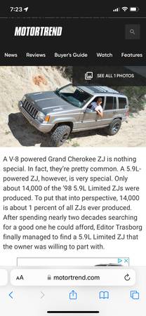 98 Jeep Grand Cherokee 5 9 limited for sale in Clarksville, TN – photo 6