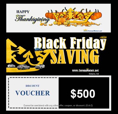 Black Friday Price Reduction Sale - cars & trucks - by dealer -... for sale in Ontario, CA