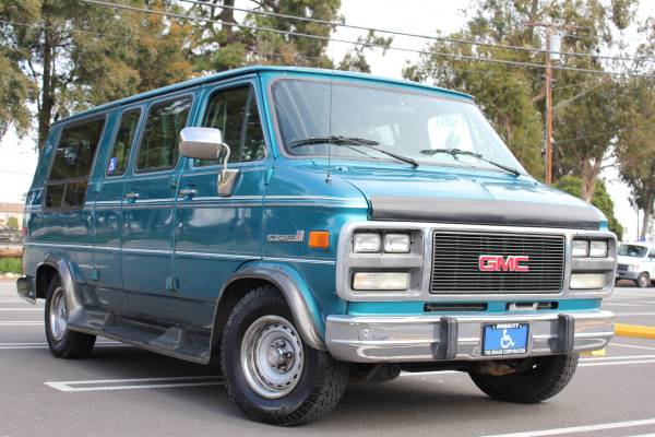 Low 39K Handicap GMC Rally Wagon 2500 wheelchair access mobility van for sale in Torrance, CA – photo 24
