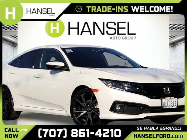 2019 Honda Civic Sport FOR ONLY 473/mo! - - by dealer for sale in Santa Rosa, CA