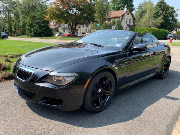 2008 BMW M6 Convertible Black on Black V10 500HP 56k Miles - cars & for sale in Ridgewood, NJ