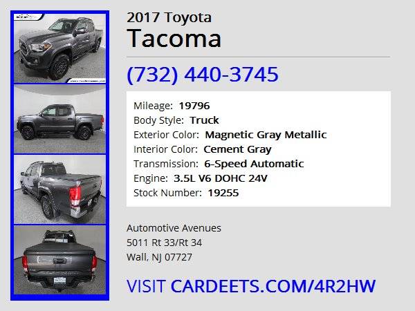 2017 Toyota Tacoma, Magnetic Gray Metallic for sale in Wall, NJ – photo 22
