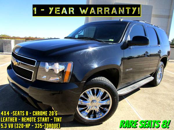 1 YEAR WARRANTY - Chevy TAHOE 4x4 SEATS 8 Leather escalade yukon for sale in Springfield►►►(1 YEAR WARRANTY), MO