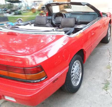 95 Chrysler LeBaron GTC - ONLY 56K ORIGINAL MILES! for sale in Wood Dale, IL – photo 2