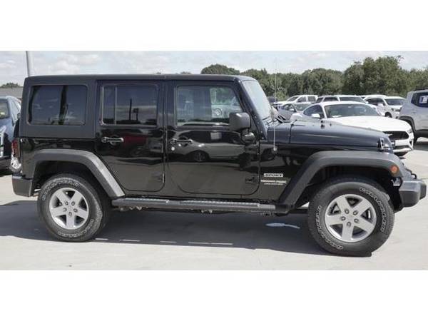 2018 Jeep WRANGLER JK UNLIMITED SUV SPORT S - Black Clearcoat for sale in Corsicana, TX – photo 4