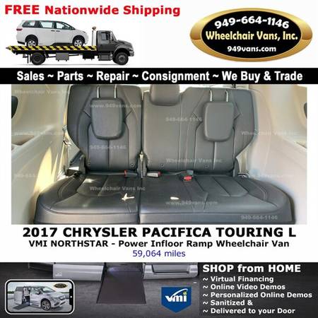 2017 Chrysler Pacifica Touring Plus Wheelchair Van VMI Northstar - -... for sale in LAGUNA HILLS, UT – photo 13