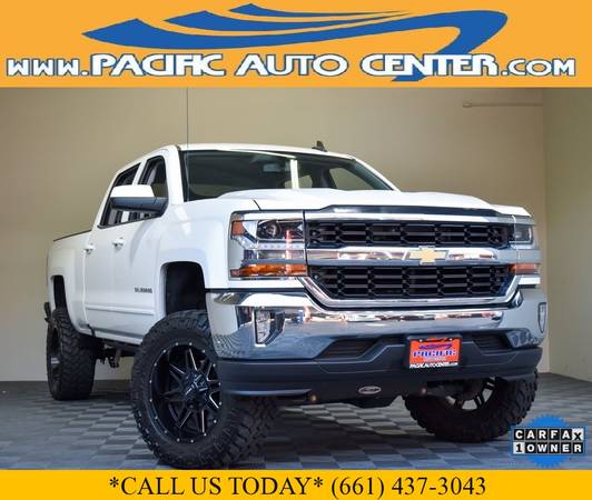 2017 Chevrolet Chevy Silverado 1500 LT Crew Cab Lifted Truck #27409 for sale in Fontana, CA