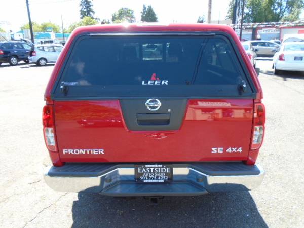 2008 Nissan Frontier King Cab SE 4x4 Pickup w Canopy NEW TIRES for sale in Portland, OR – photo 17
