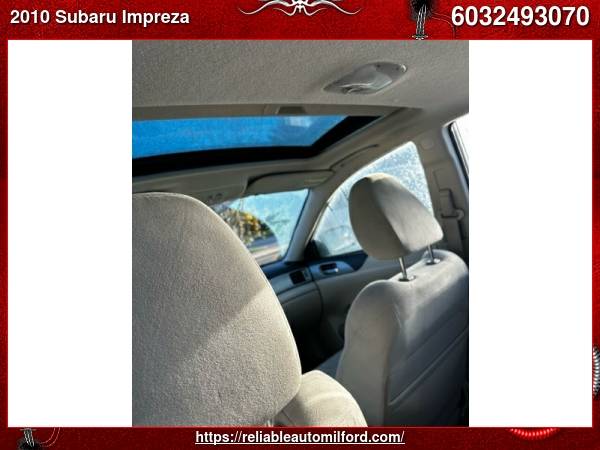 2010 Subaru Impreza 2 5i Premium AWD 4dr Sedan 4A for sale in Milford, NH – photo 17