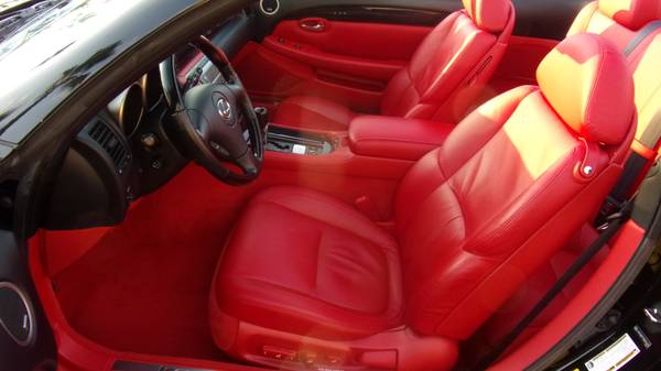 2005 Lexus SC430 Pebble Beach 67k miles! warranty black/red nav for sale in Escondido, CA – photo 17